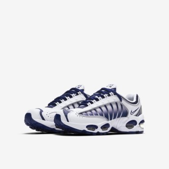 Nike Air Max Tailwind IV - Nagyobb Gyerek Utcai Cipő - Fehér/Királykék/Szürke/Fehér